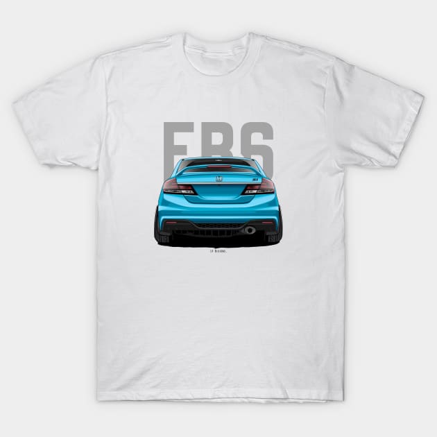 Civic Fb6 T-Shirt by LpDesigns_